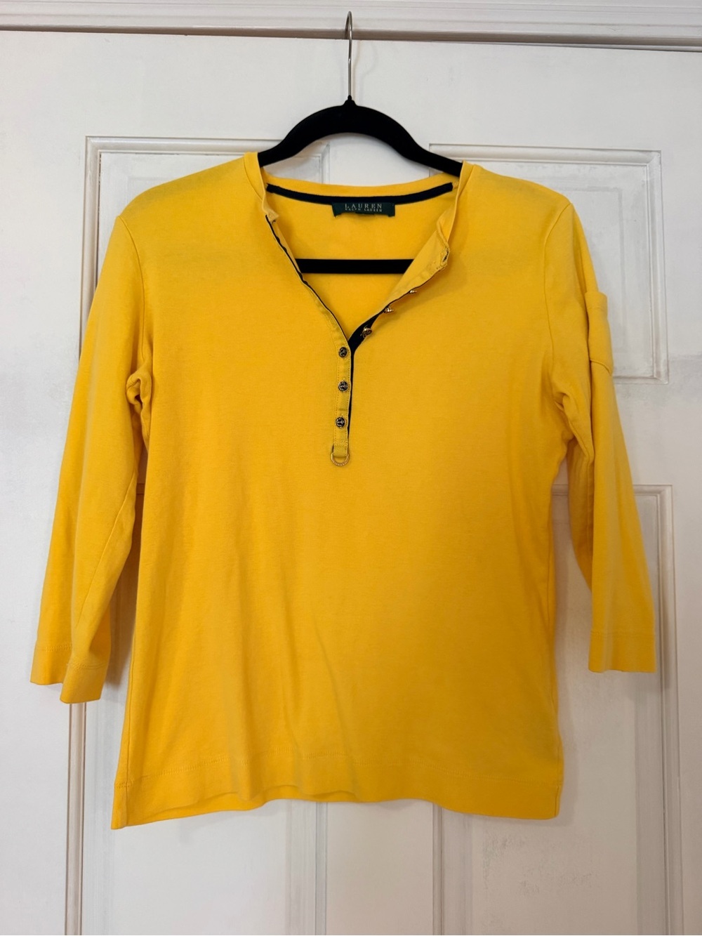 Lauren Ralph Lauren Bright Yellow Top